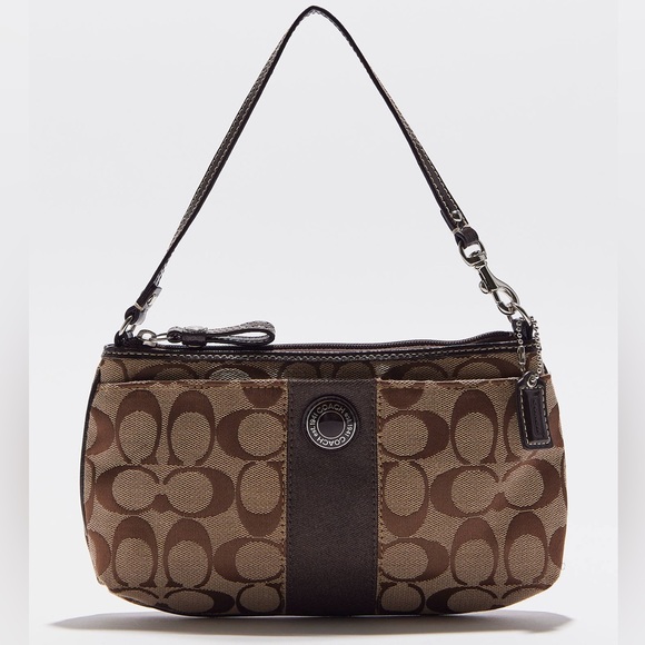 Coach || Woman’s Allover C pattern shoulder purse or wristlet - Picture 1 of 14